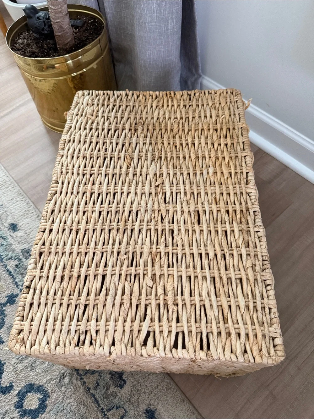Natural Woven Storage Basket - Neutral Tan